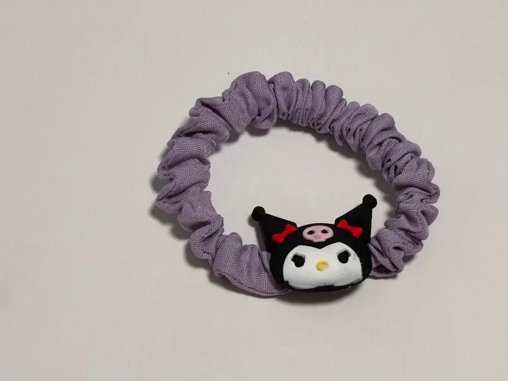 Sanrio Hello Kitty Character Hair Tie Scrunchy Scrunchie Bracelet Purple Kuromi